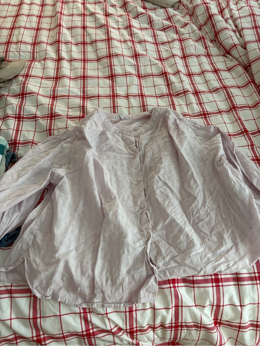 Old Navy Light Lavender Button-Up Blouse